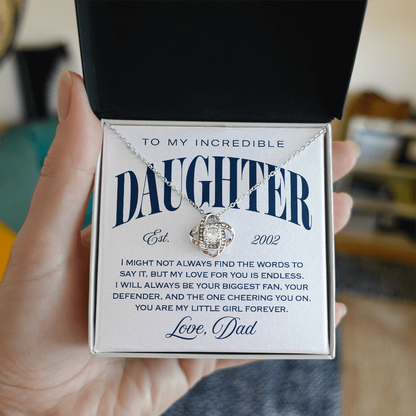 Halo Pendant, From Dad To Daughter, Little Girl Forever
