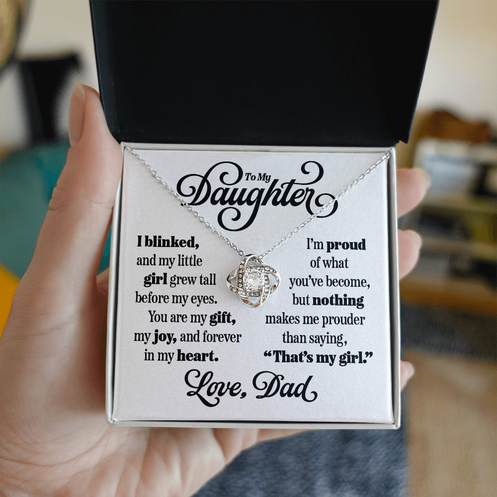 Halo Pendant Necklace for Daughter