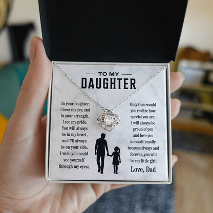 To My Daughter, Always In My Heart, Pendant Necklace