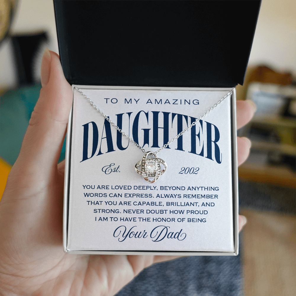 Halo Pendant Necklace, From Dad To Daughter, The Honor of Being Your Dad