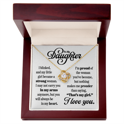 Love Knot Pendant for Daughter