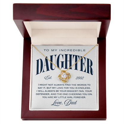 Halo Pendant, From Dad To Daughter, Little Girl Forever