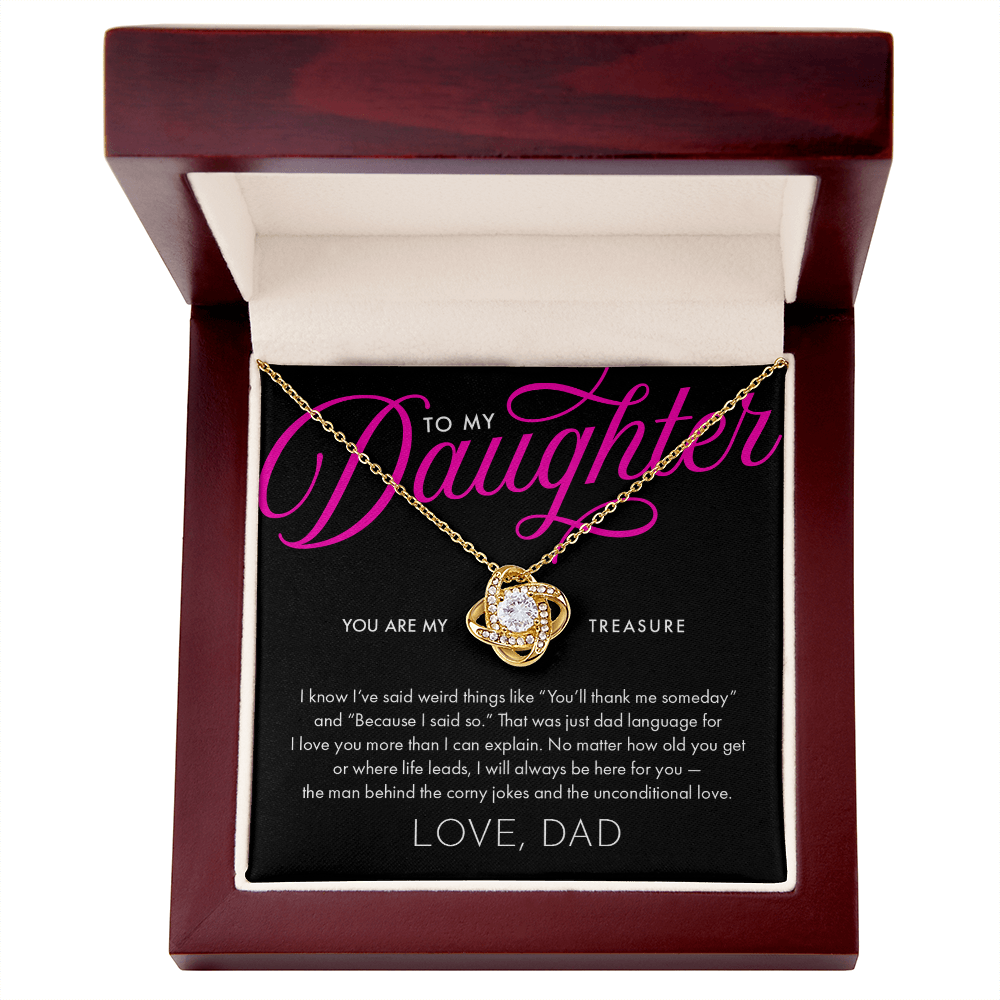 To My Daughter, Love Dad.