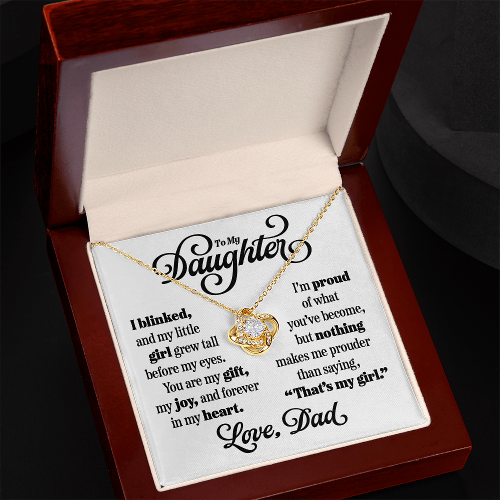 Halo Pendant Necklace for Daughter