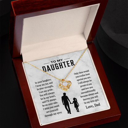 To My Daughter, Always In My Heart, Pendant Necklace