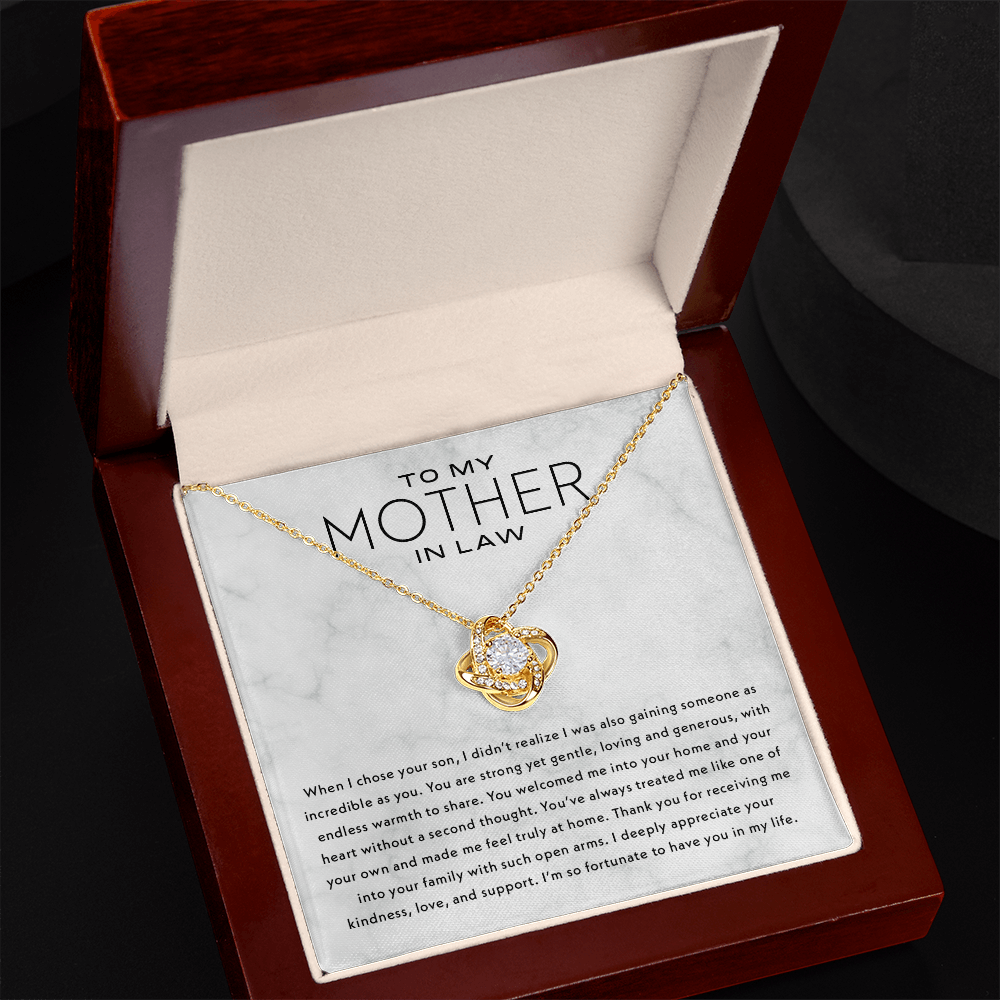 Mother In Law Gift - Love Knot Necklace