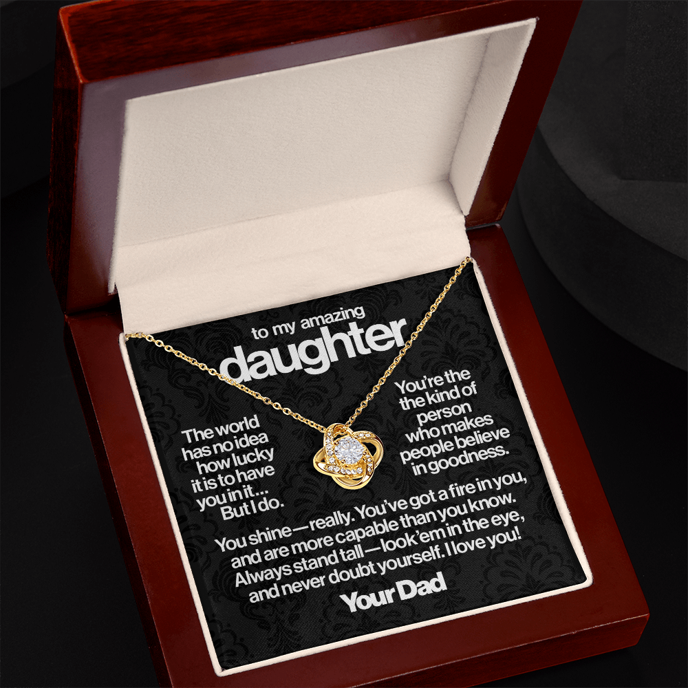 To My Daughter, Goodness.