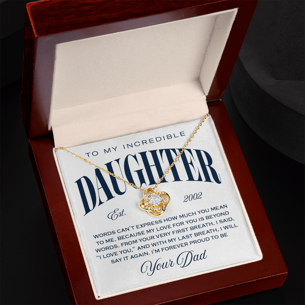 Halo Pendant Necklace, From Dad To Daughter, Very First Breath