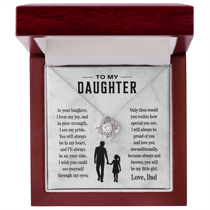 To My Daughter, Always In My Heart, Pendant Necklace