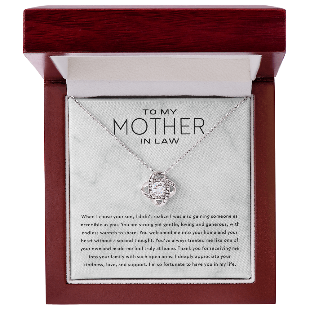 Mother In Law Gift - Love Knot Necklace