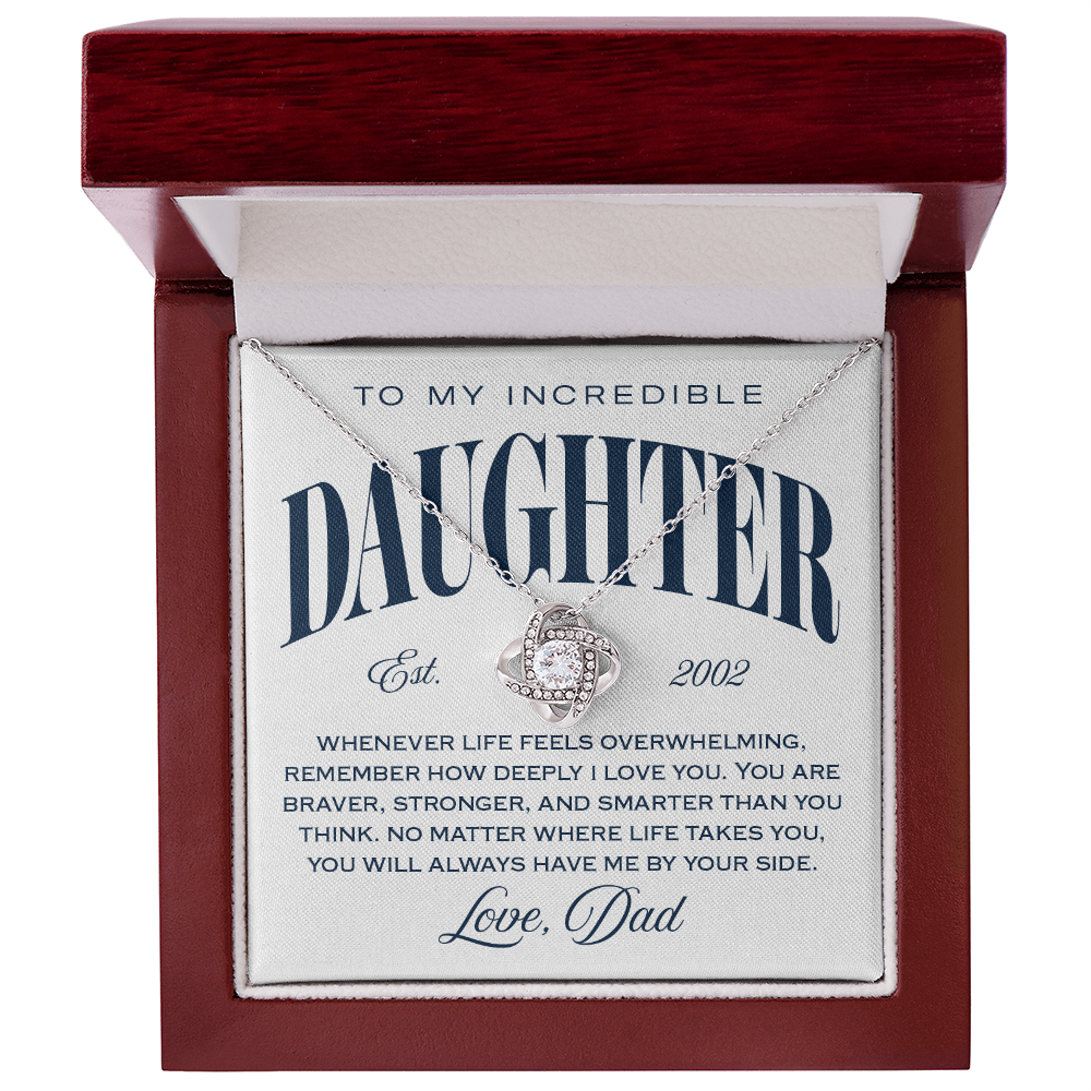 Halo Pendant, From Dad To Daughter, Always Be By Your Side