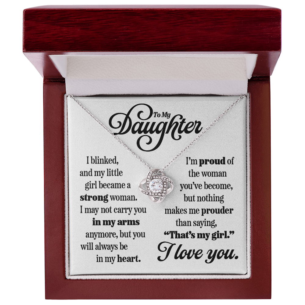 Love Knot Pendant for Daughter