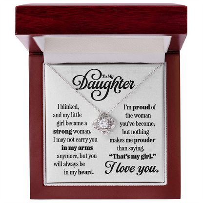 Love Knot Pendant for Daughter