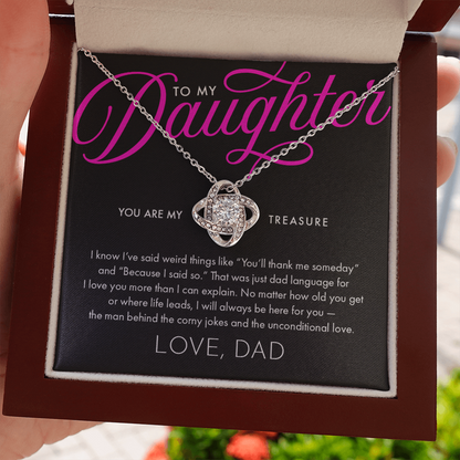 To My Daughter, Love Dad.