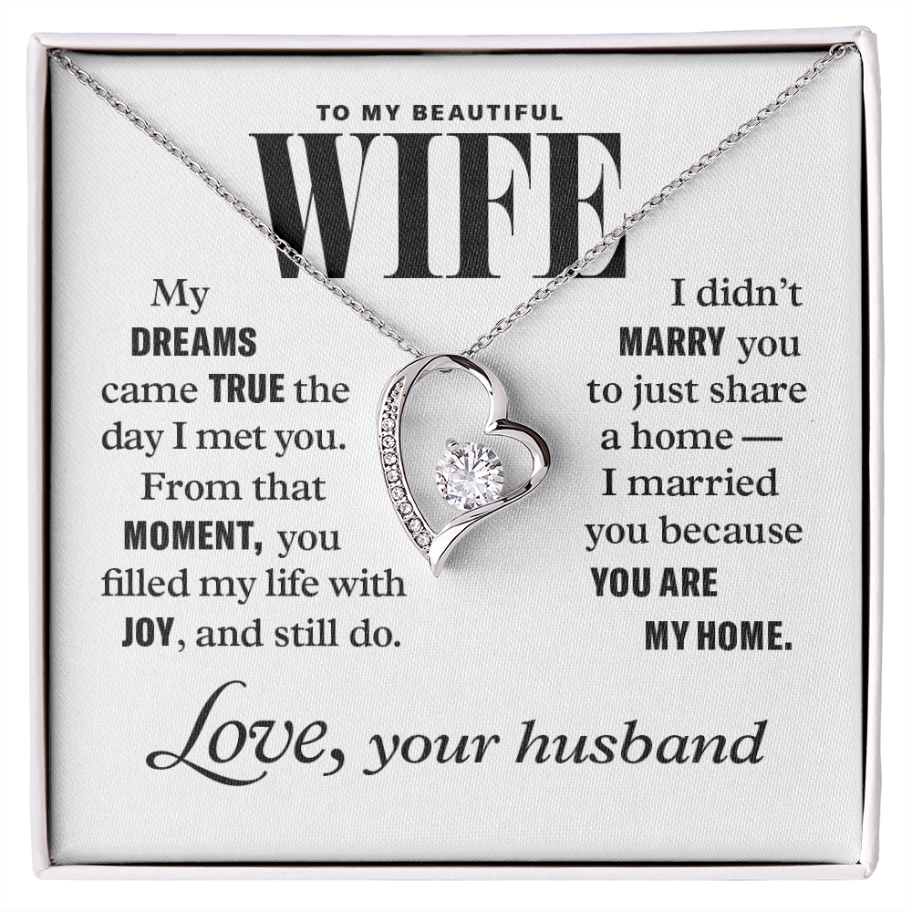 Forever Love Necklace to Wife From Husband