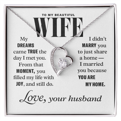 Forever Love Necklace to Wife From Husband