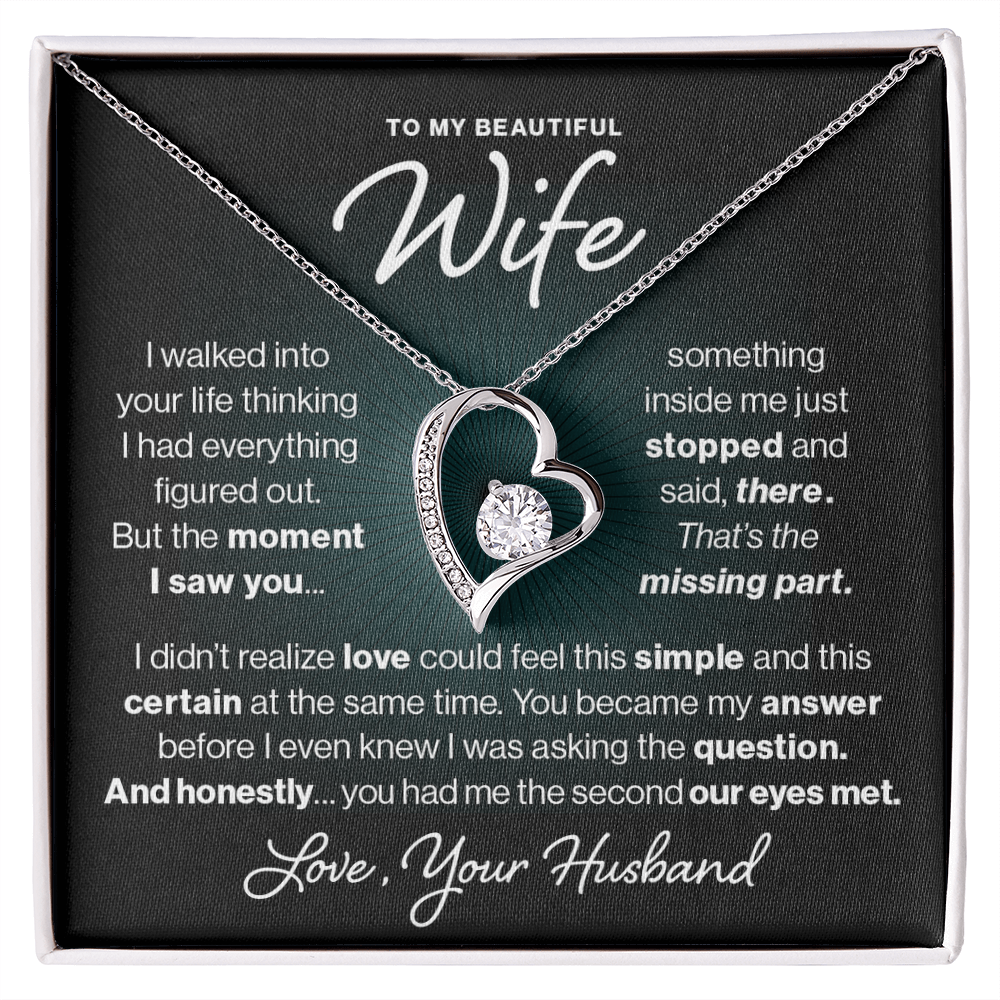 To My Wife, My Missing Part