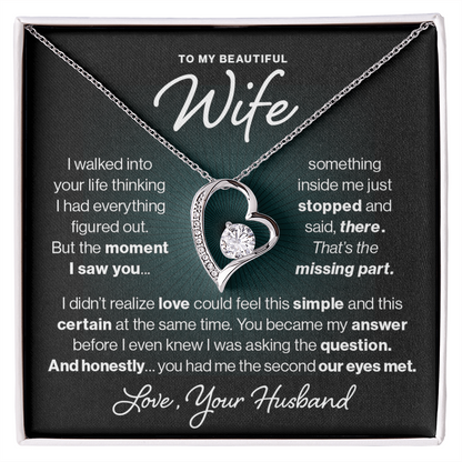 To My Wife, My Missing Part