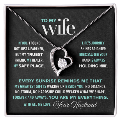 Forever Love Necklace, From Husband to Wife, My Truest Friend