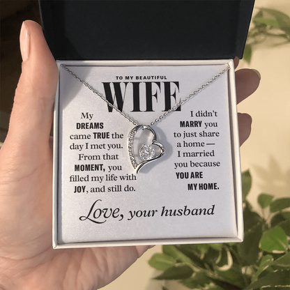 Forever Love Necklace to Wife From Husband