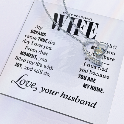 Forever Love Necklace to Wife From Husband