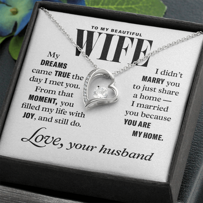 Forever Love Necklace to Wife From Husband