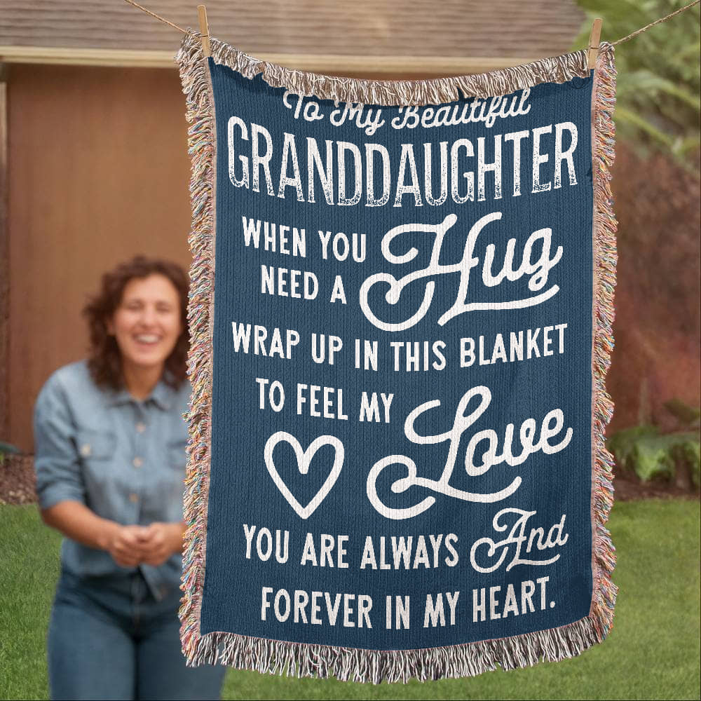 Granddaughter Loom Woven Blanket