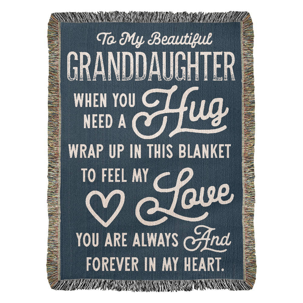 Granddaughter Loom Woven Blanket