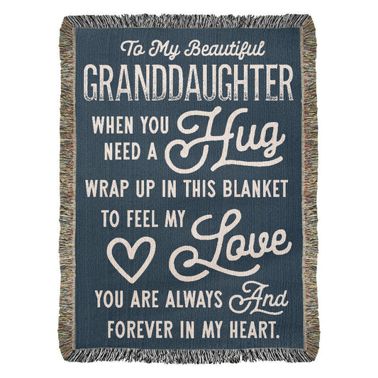 Granddaughter Loom Woven Blanket