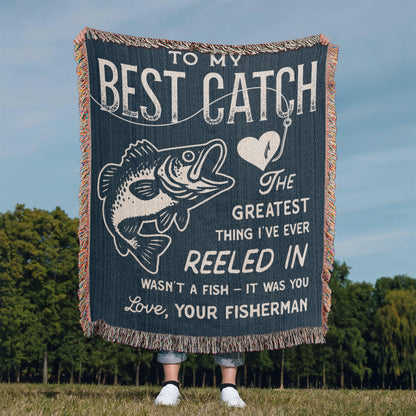 To My Best Catch, Woven Blanket