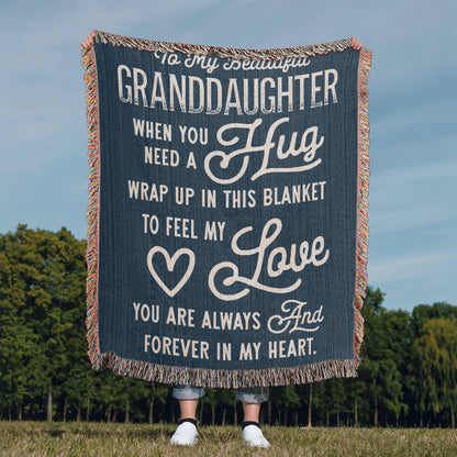 Granddaughter Loom Woven Blanket