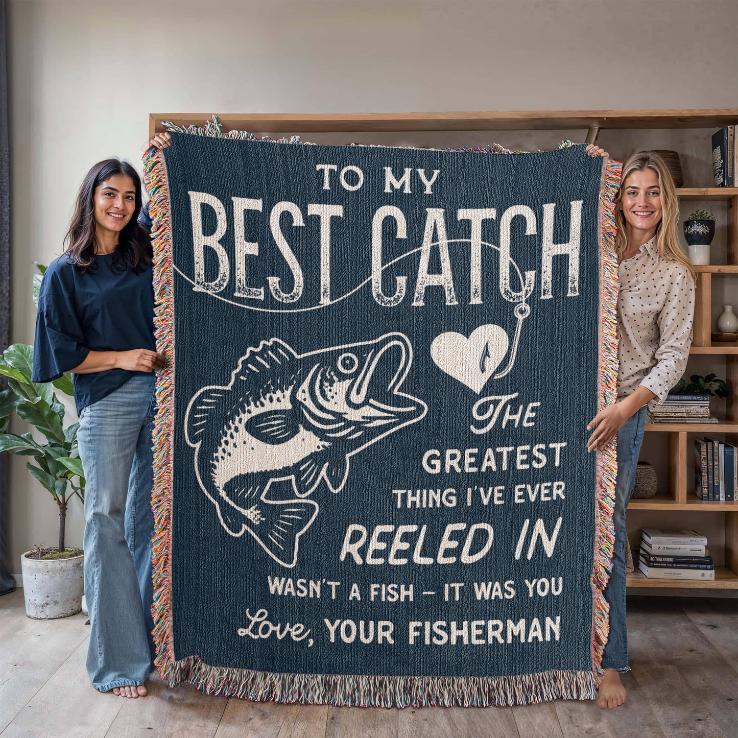 To My Best Catch, Woven Blanket