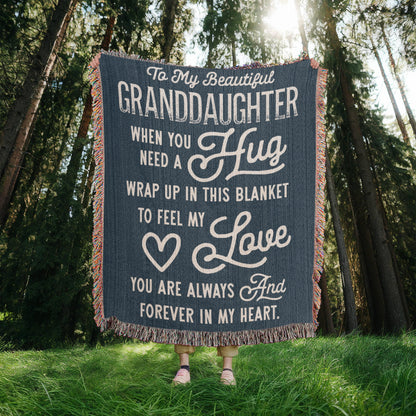 Granddaughter Loom Woven Blanket