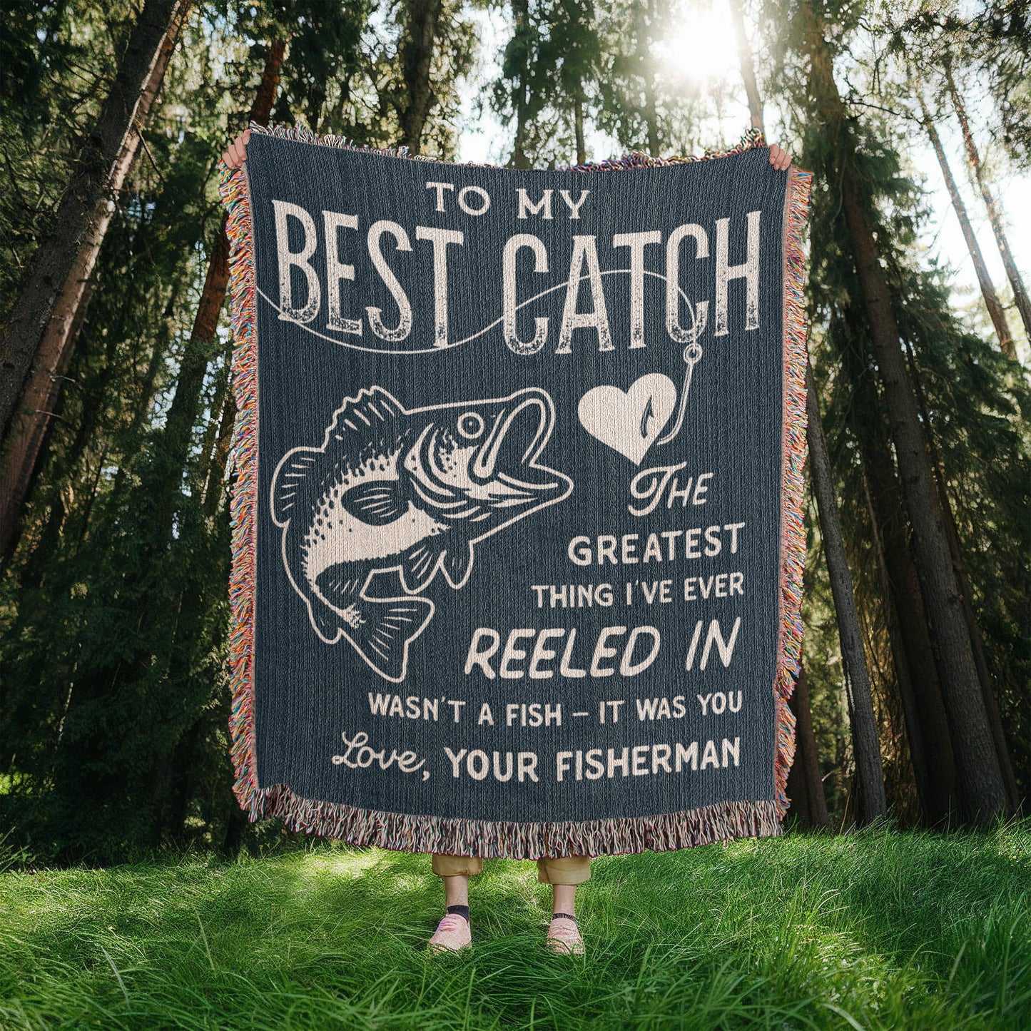 To My Best Catch, Woven Blanket