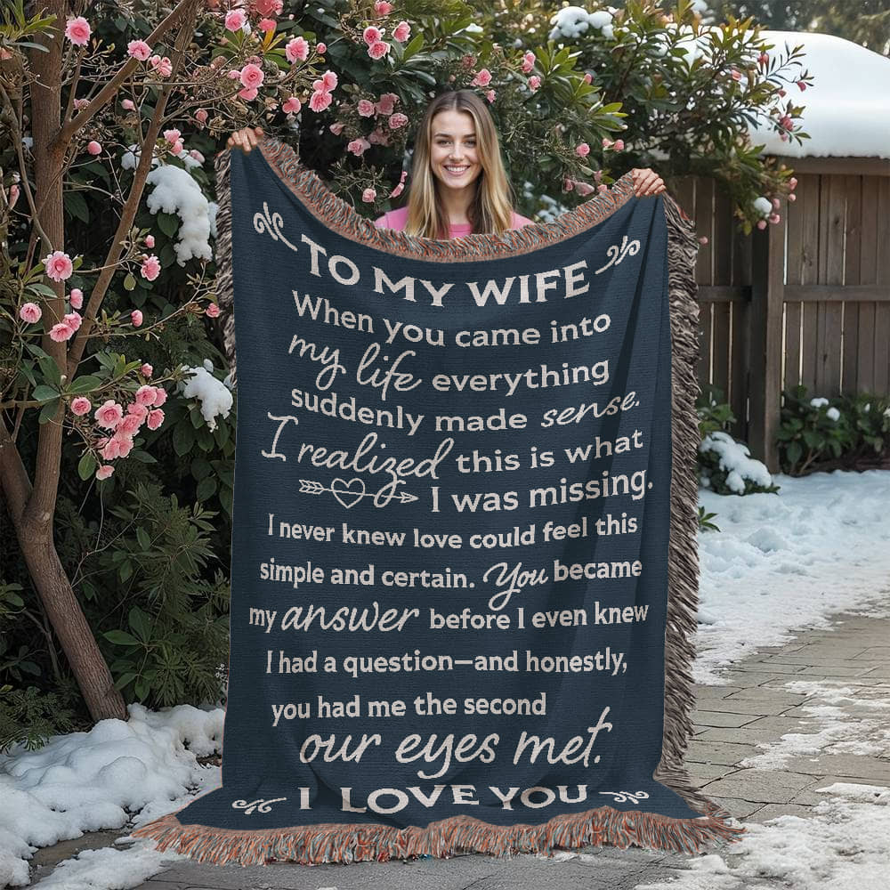 To My Wife Woven Heirloom Blanket