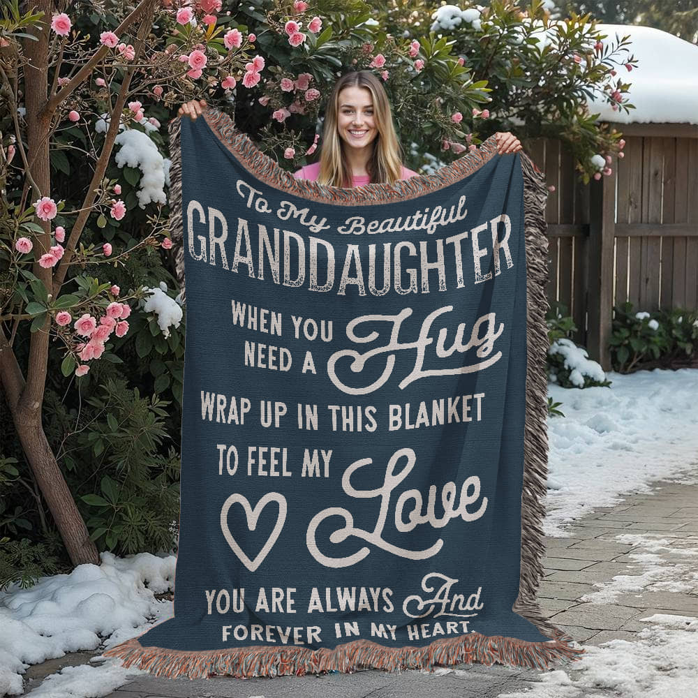 Granddaughter Loom Woven Blanket