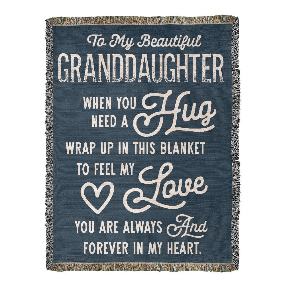 Granddaughter Loom Woven Blanket