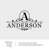 A Monogram Download SVG, Split Letter A initial Svg, Mailbox Family Name svg, Letter A svg, Personalized Last Name svg Files for Cricut