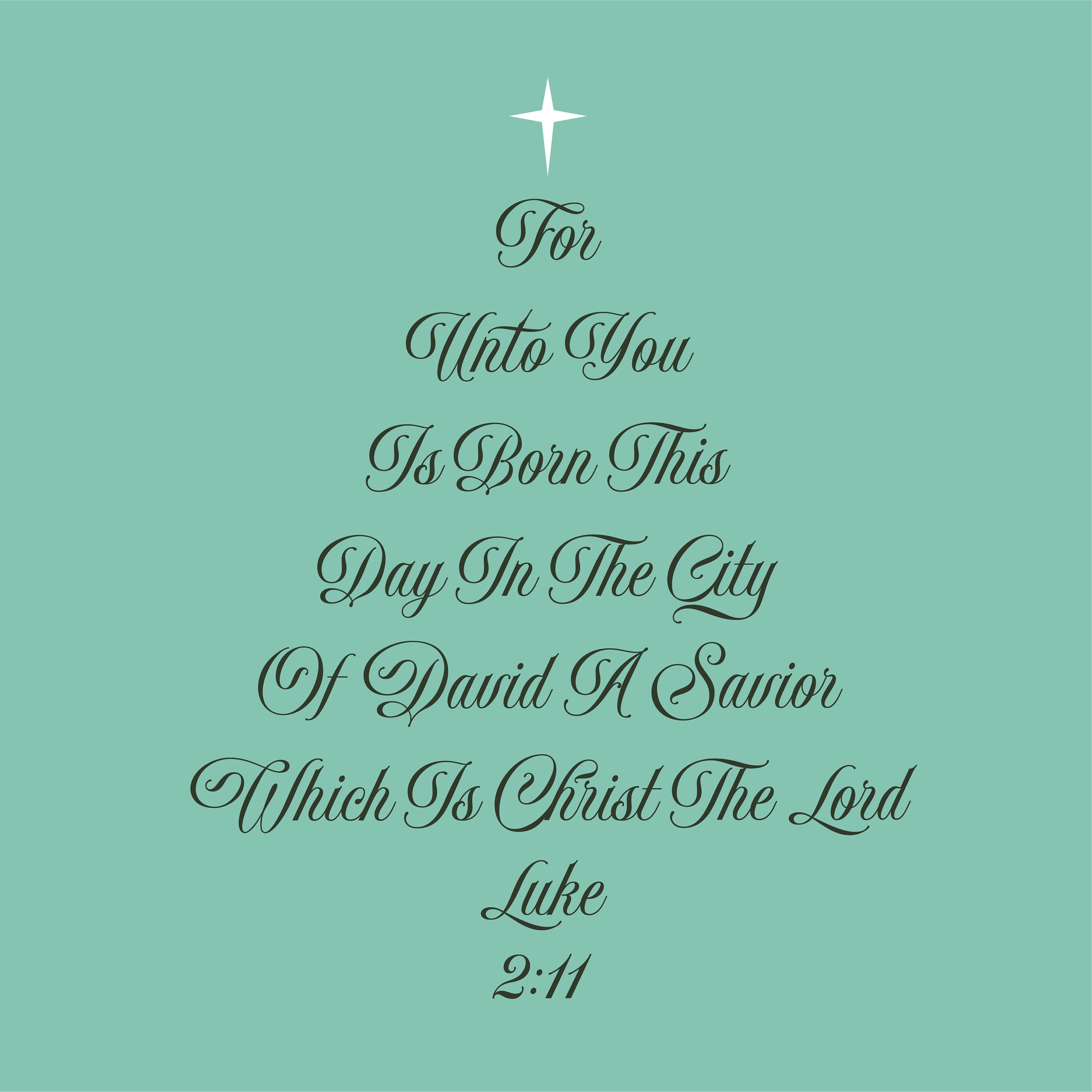 Christmas Tree Svg - Christian Christmas Svg - Bible Verse Svg - Silhouette - Luke 2:11 - Jesus Christmas Svg File - Png Eps Dxf