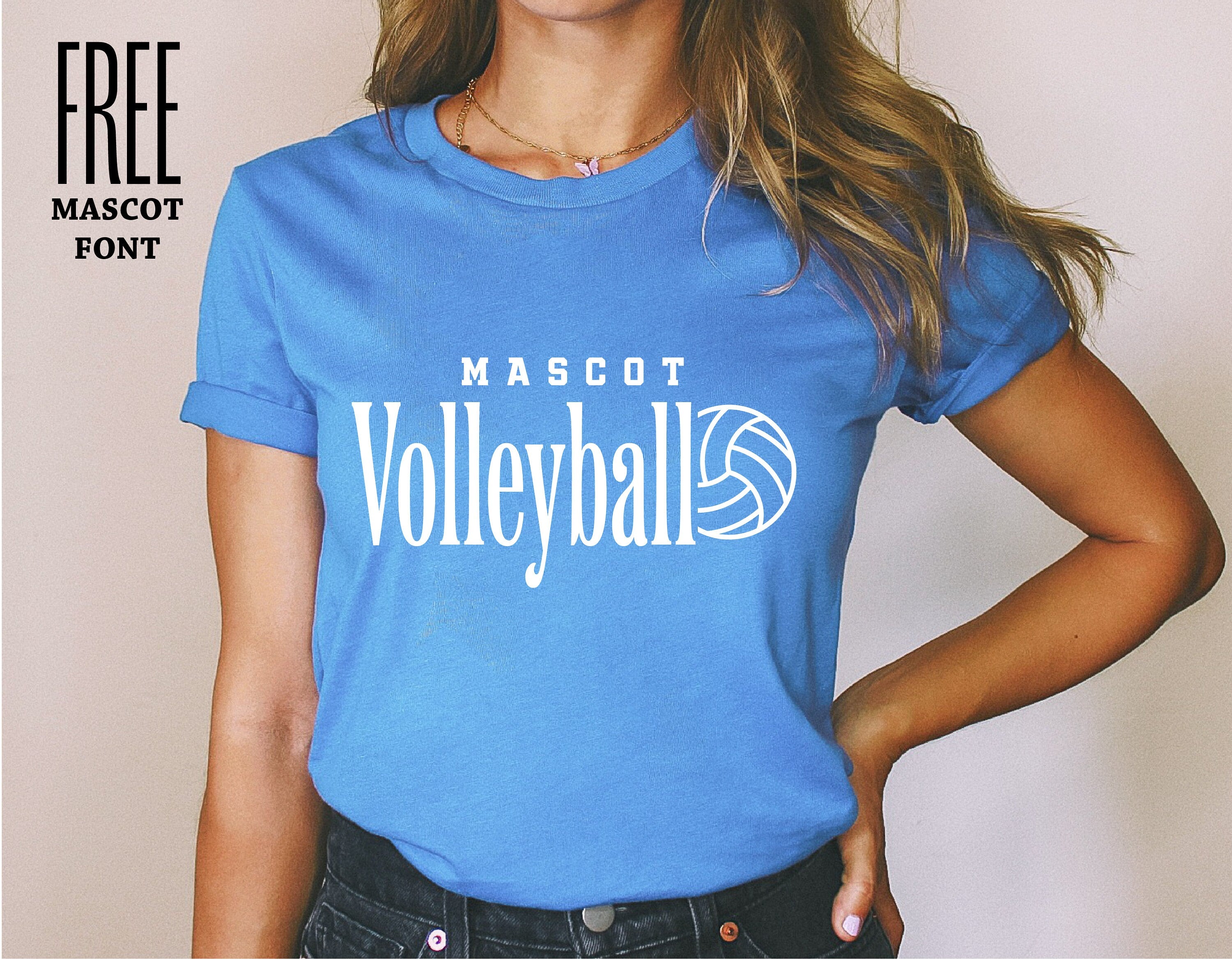 Volleyball Team Template Svg, Png Eps Ai Dxf, Cricut Cut File, School Spirit Team Template, Silhouette Cameo, Sublimation, Digital download