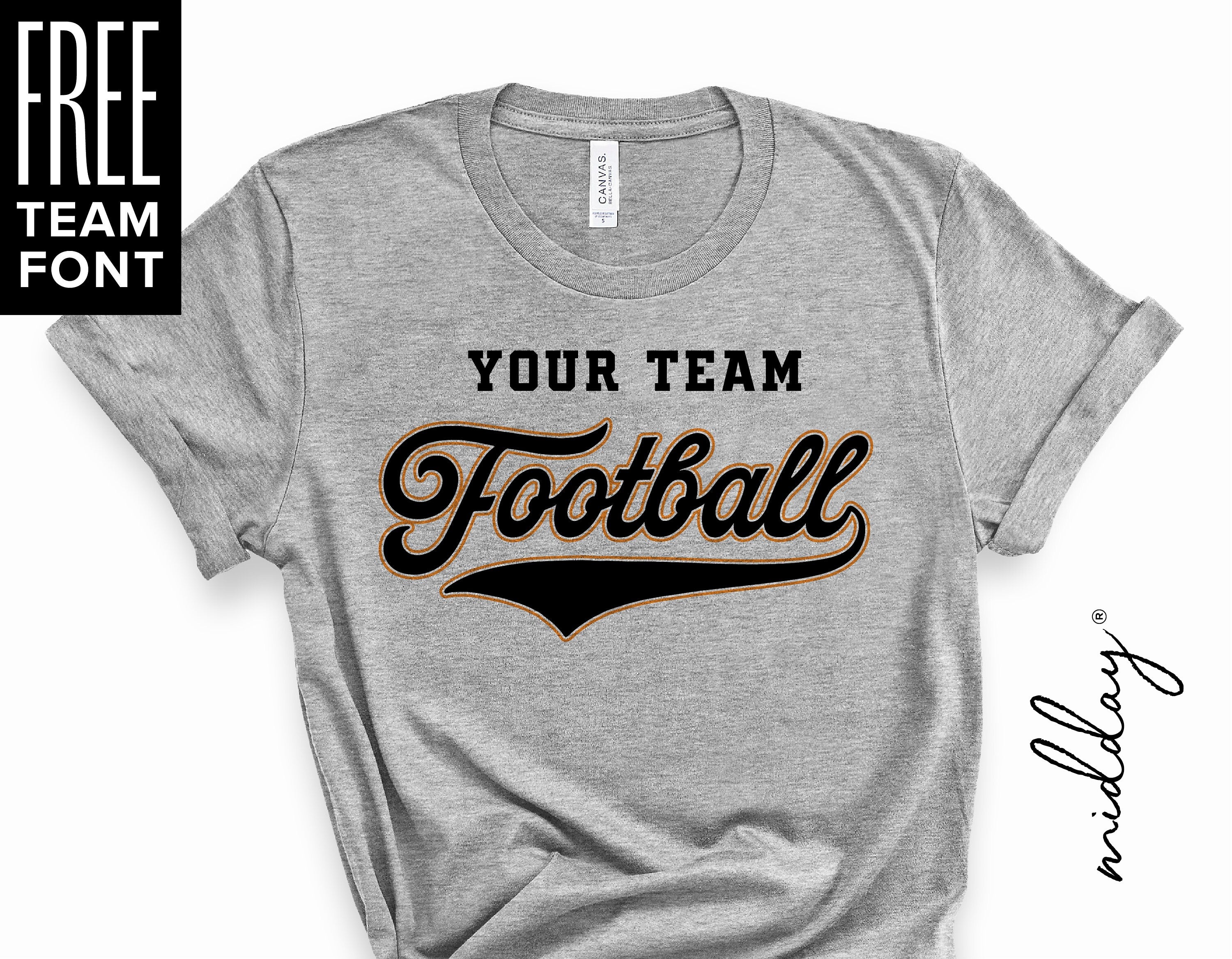 Football Team Template SVG, Football Life Team Shirt Png, Football Fan svg, Youth Sports svg, Cricut Cut Files, svg eps dxf png, Silhouette