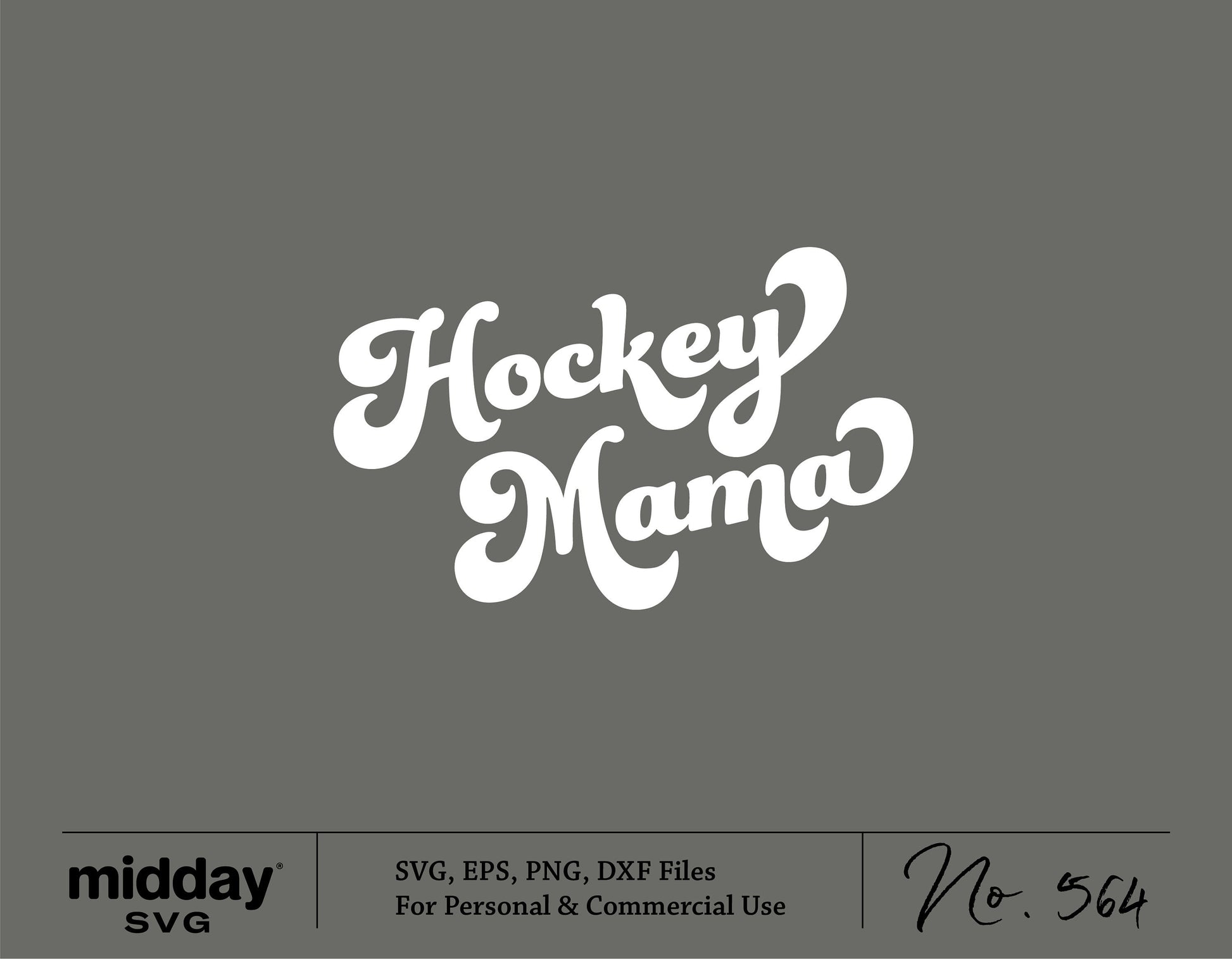 Hockey Mama SVG design file for Cricut and Silhouette, available in SVG, EPS, PNG, DXF formats for personal and commercial use.