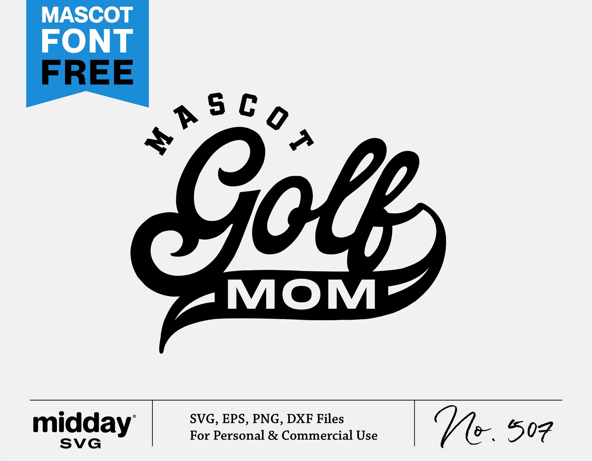 Vintage Golf Mom SVG graphic design for shirts, decals, or Cricut and Silhouette projects. Includes SVG, PNG, DXF, EPS files.