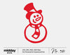 Snowman Svg, Files For Cricut, Png Eps Dxf, Ornament, Snowman Face, Christmas Svg, Winter Glowforge, Silhouette, Digital Downloads, Snow Svg