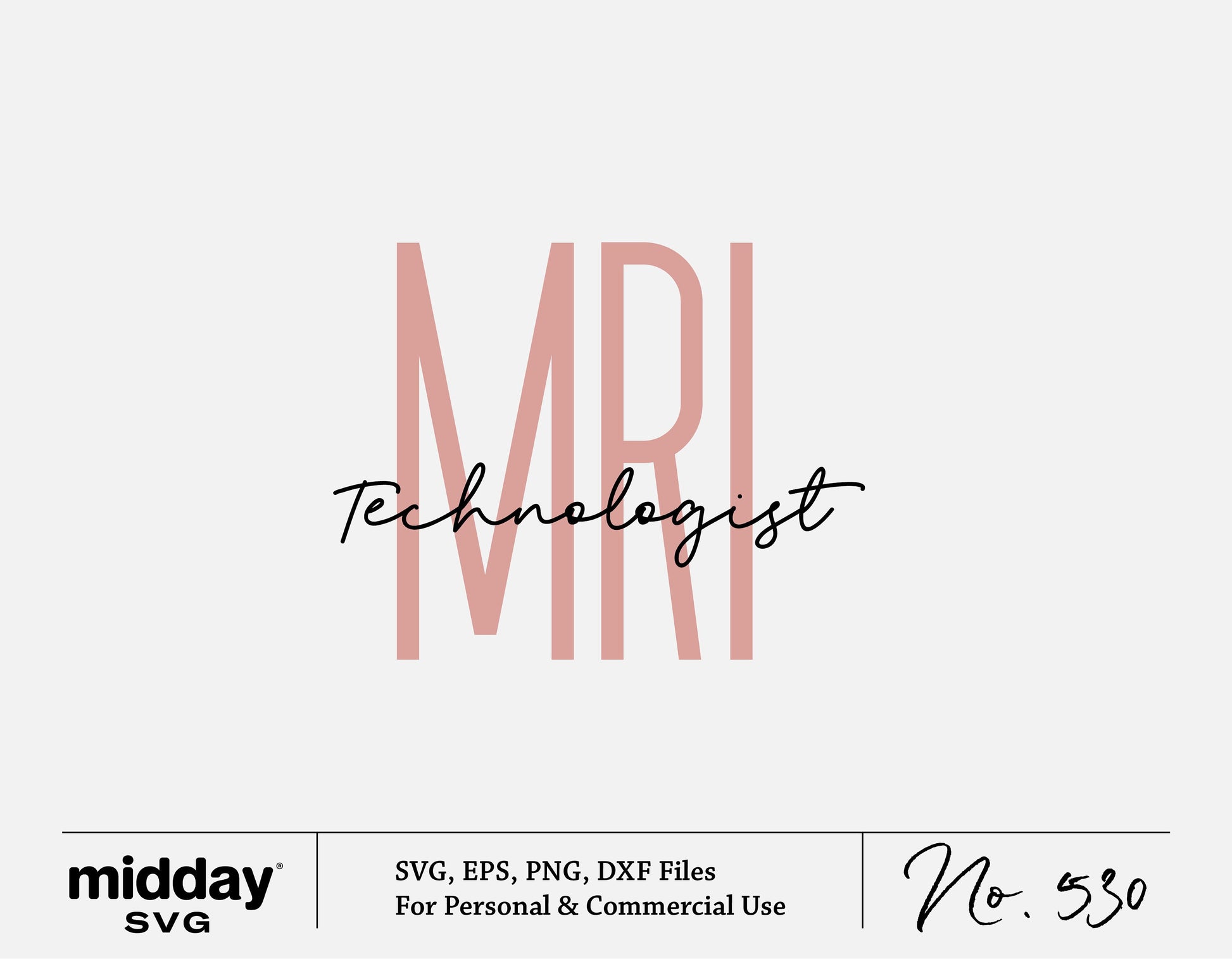 MRI Technologist SVG design for Cricut and Silhouette, perfect gift for radiology and X-ray techs, includes SVG, PNG, EPS, DXF files.