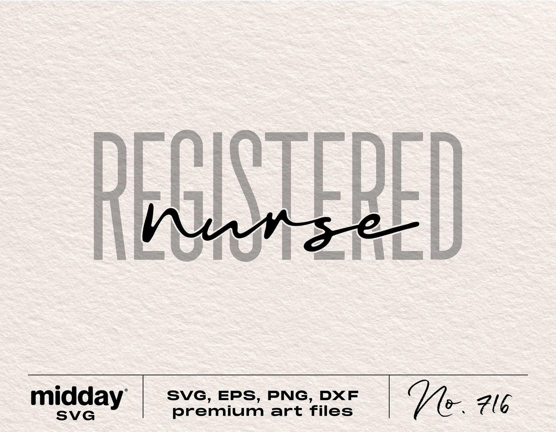 Registered Nurse SVG clipart for Cricut and Silhouette, including SVG, EPS, PNG, and DXF formats for crafting and design projects.