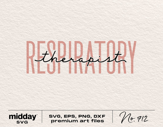 Respiratory Therapist SVG PNG Digital Art for Cricut and Silhouette