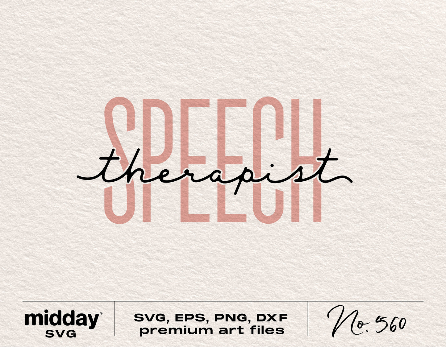 Speech Therapist SVG file for Cricut and Silhouette with premium art formats including SVG, EPS, PNG, and DXF.