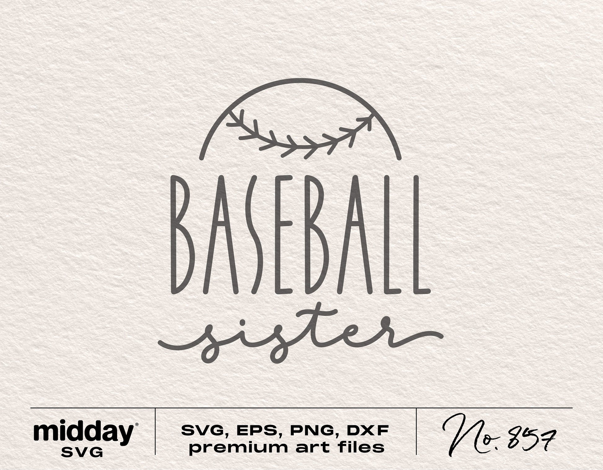 Baseball Sister SVG file for Cricut and Silhouette, includes SVG, PNG, EPS, DXF formats, ideal for tumbler, shirt, hoodie design.