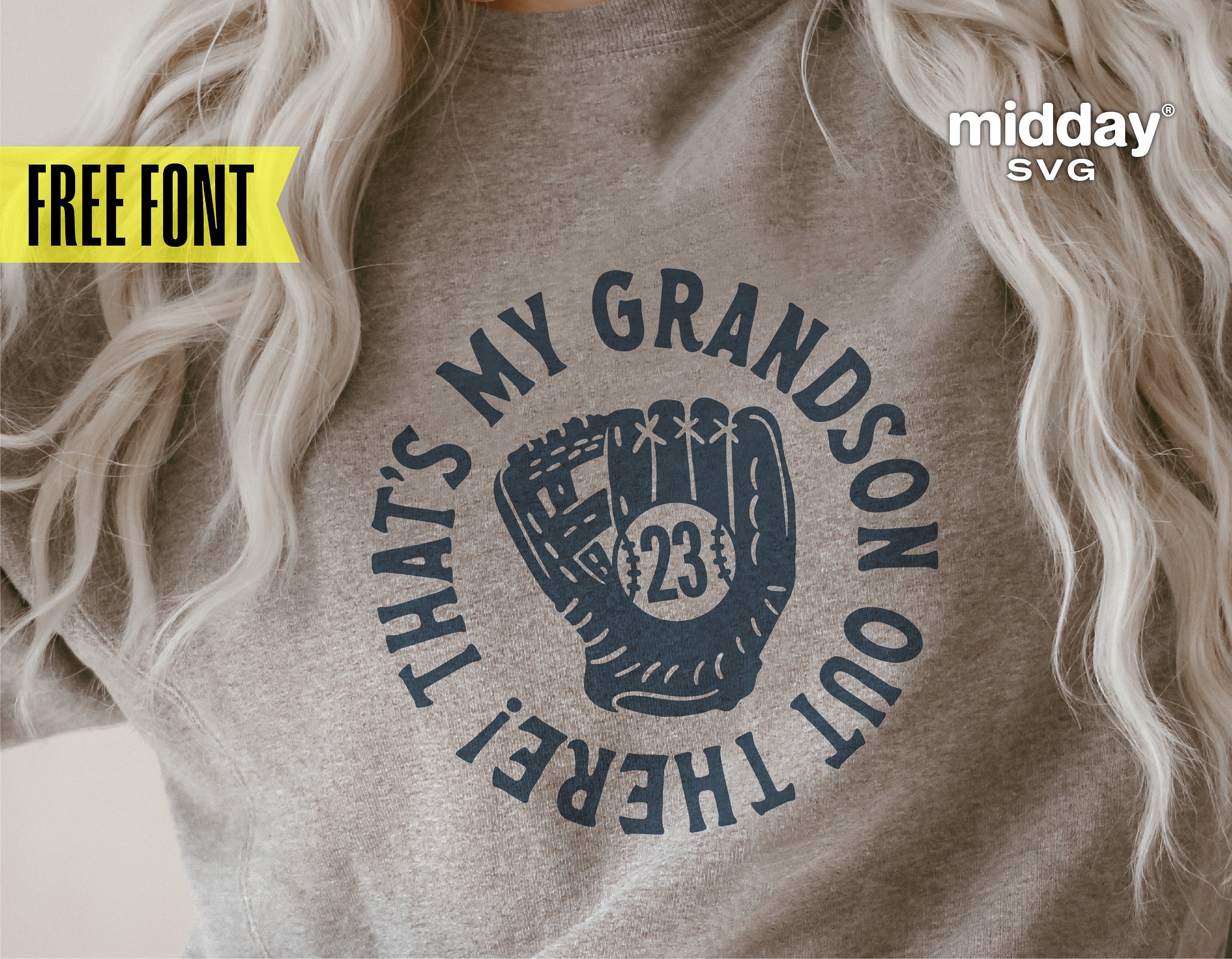 That's My Grandson Out There Svg, Baseball Grandma Grandpa Svg, Png Dxf Eps, Cricut Cut Files, Silhouette, Sublimation, Grandma Shirt